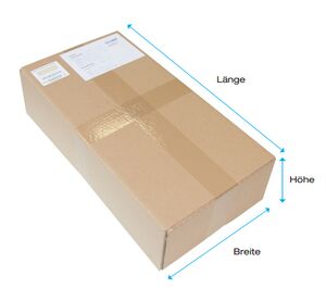 Paket-Länge-Höhe-Breite Paket-Länge-Höhe-Breite